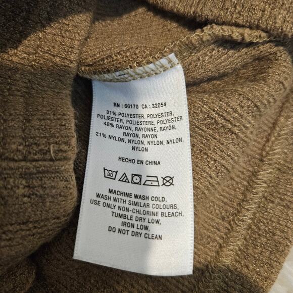 Anthropologie Brown Olive Snap Button Cardigan Sweater - Picture 10 of 10